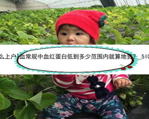 广州代孕出生的宝宝怎么上户|血常规中血红蛋白低到多少范围内就算地贫？_